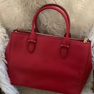 Ralph Lauren Red Satchel Handbag